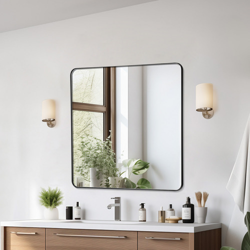 Vevor Espejo De Pared Maquillaje De Baño 915 X 915 X 25 Mm