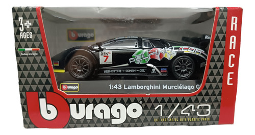 Lamborghini Murciélago,escala 1:43,burago,11cms De Largo. 