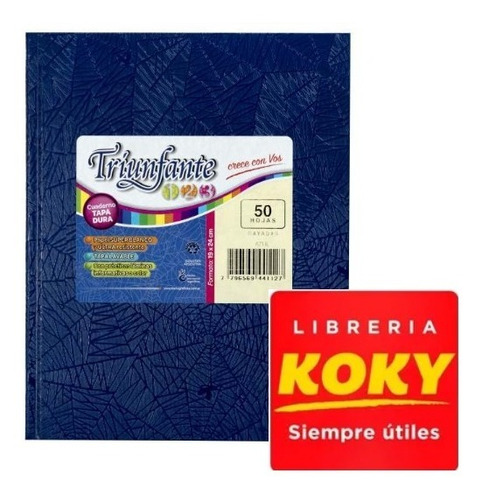 Cuaderno Triunfante 123 T/d X50 Hojas (tipo Abc)