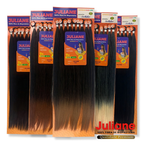 Cabelo Orgânico Liso Bio Proteína Juliane Ser Mulher 80cm Cor 4 Chocolate