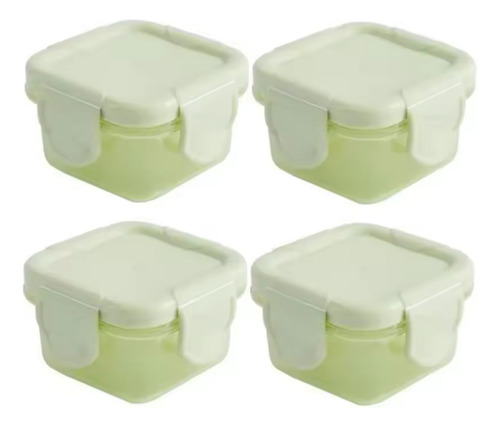 Mini Contenedor De Alimentos Set De 4 Piezas