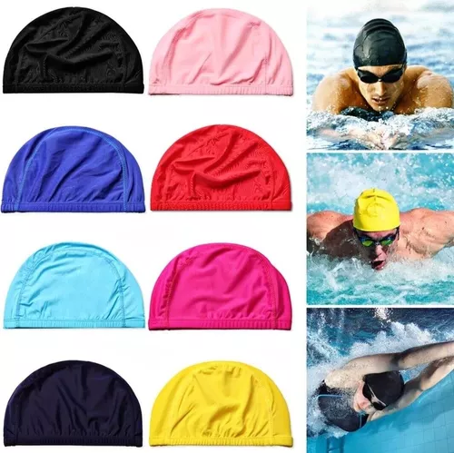 Gorro Piscina Natación De Tela Impermeable Estándar