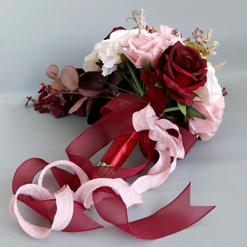 Ramo De Boda, Novia Con Flores, Ramo De Mano Romántico