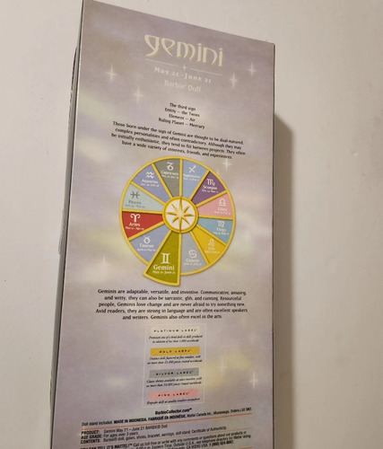 Zodiac Collection Barbie Gemini