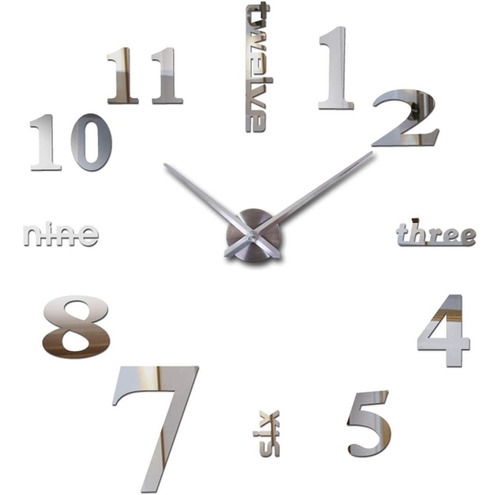 Nuevo Reloj De Pared 3d Moda Grande De Cuarzo Y Acrilico Ori