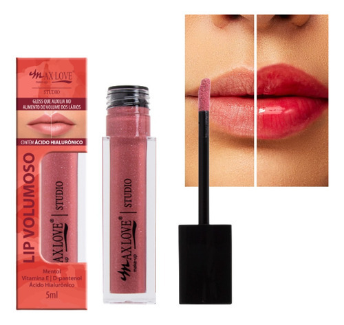 Gloss Lip Volumoso 3em1 Cor 14 Max Love 4ml