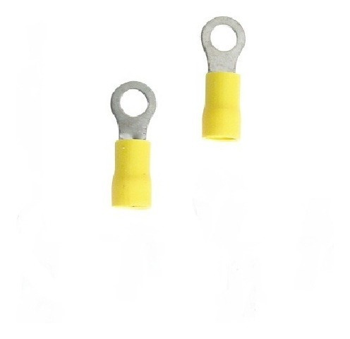 Terminal Amarillo Anillo Paq 100 Unds 12 A 10, D=6,5mm=1/4pl