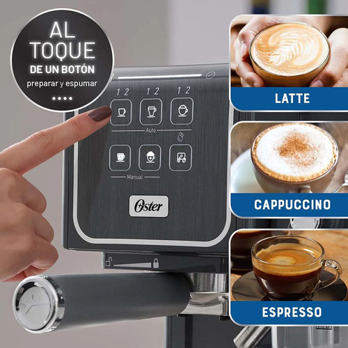 Cafetera Oster Primalatte Touch 3en1 Compat. Nespresso 6801m