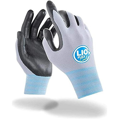 (3 Pares) Guantes De Trabajo Lio Flex, De Secado Rápid...