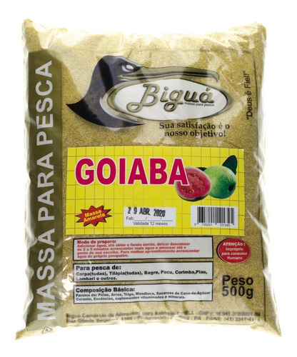 Massa Para Pesca Bigua De Goiaba - Amarela