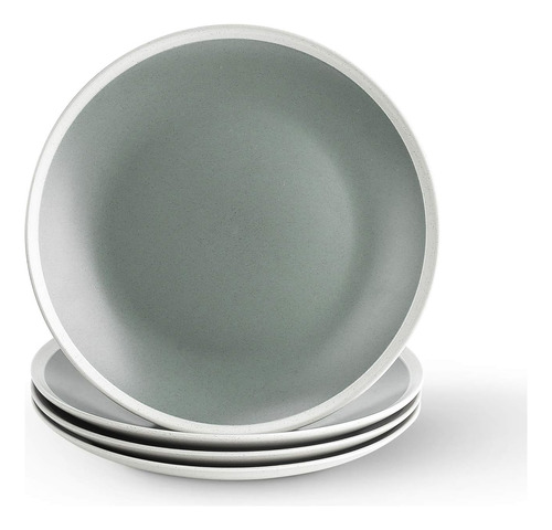 Juego De Platos De Gres Stone Lain Serenity, 4 Platos De Ens
