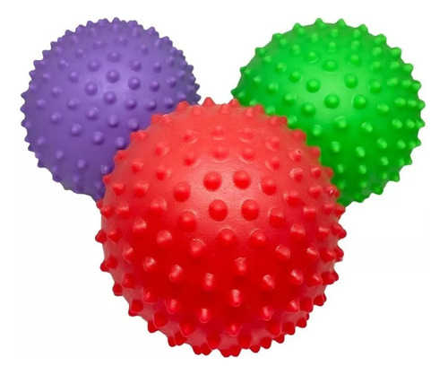 Imagen 1 de 3 de Pelota Con Pinches Inflable Para Masajes Y Estimulacion