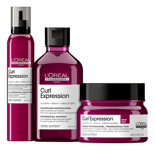 Kit Loreal Professionnel Curl Expression 3 Produtos