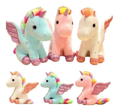 Pack 3 Juguetes Peluche De Unicornio De Felpa Peluche Kawaii