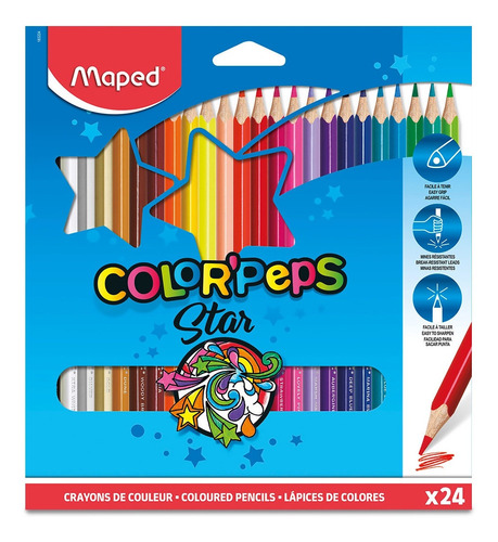 Colores Maped Peps Con 24 Pzs.