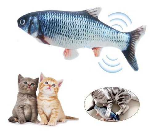 Eléctrico Usb De Carga De Simulación De Peces Gato Juguete D