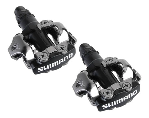 Pedal Clip Mtb Shimano Aluminio M520l Sem Refletor Preto 