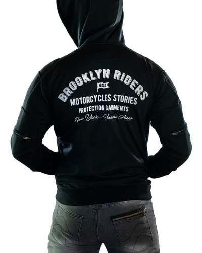 Buzo Brooklyn Riders Chicago Con Protecciones Moto Delta