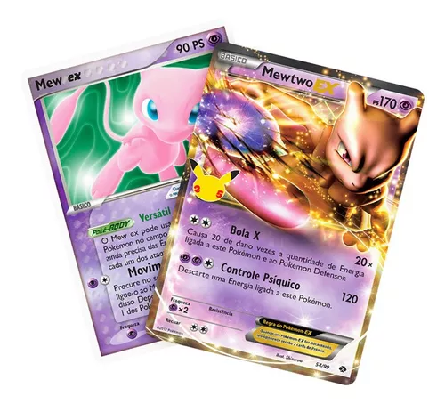 Carta Pokémon Lendário Mewtwo Ex Celebrações