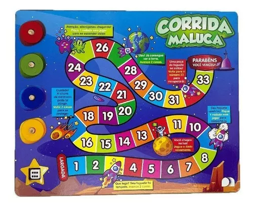 Corrida Maluca - Jogo de Tabuleiro - Galápagos Jogos (em português)