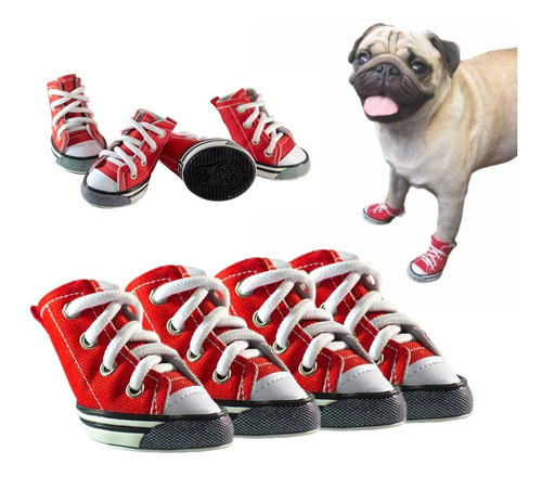 Imagen 1 de 8 de ¡ Zapatos Tenis Kpets Dog Shoes Pra Perro Calzado Mascota !!