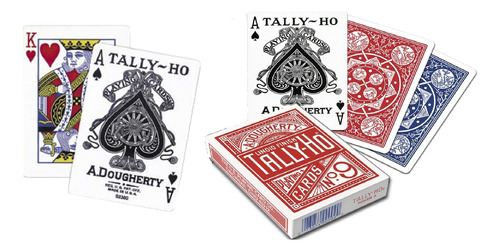 Baraja De Cartas Tally Ho Circle Back And Fan Back