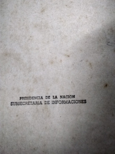 Disertación Sobre El 2do. Plan Quinquenal, J. D. Peron. (Usado)