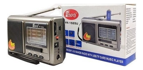 Radio Recargable Mp3 Usb 8 Bandas Epe Fp-1525u