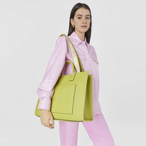 Bolso Shopping Grande Amaya Lima Tous La Rue Color Verde