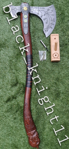 Hacha Leviatan De Kratos God Of War Acero Madera Lujo Espad