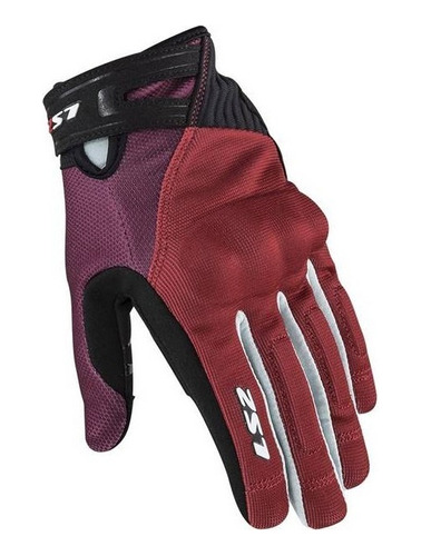 Guante Ls2 Mujer Dart2 Negro/rojo/gris