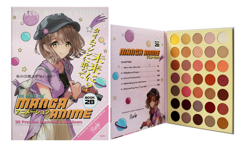 Pigmento Prensado Palette Rude Cosmetics Manga Anime 35