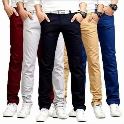 Imagem 2 de 10 de Kit 3 Calça Sarja Colorida Masculina Skinny Atacado Revenda