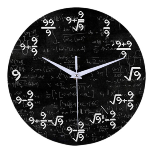 . Relógio De Parede De Matemática Estilo Decoração B