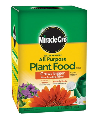 Miracle-gro Alimento Soluble Para Todo Tipo De Plantas 1.5lb