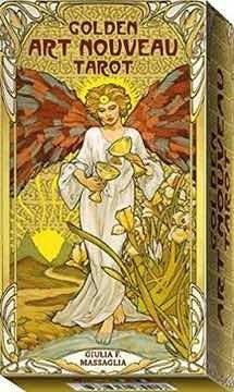 Golden Art Nouveau Tarot Lo Scarabeo Original Cartas +guía