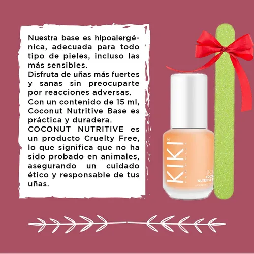 Fortalecedor Uñas Base Nutritiva Kiki Idraet Lima Coco