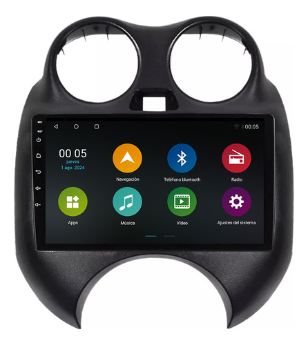 Auto Radio Estéreo Android Gps Carplay Para Nissan Versa March 10-13