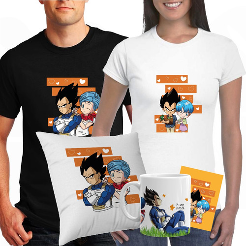 Caja De Regalo Vegeta Y Bulma/ Mug Vegeta/camiseta