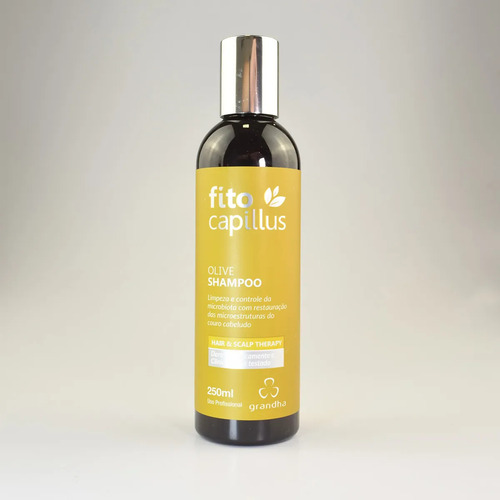 02 Shampoo Fito Capillus Olive 250ml Grandha Couro Sensível
