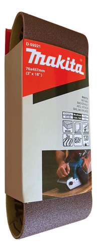 Lija De Banda 3 X 18 Pulgadas Makita Grano 120 D-59221