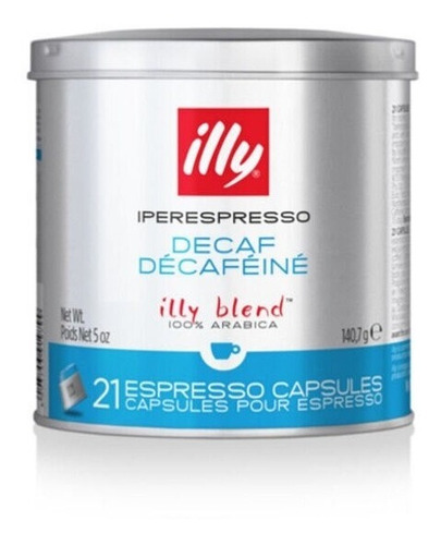 Cafe Illy, 21 Caps Iperespresso Descafeinado, 100% Arábica