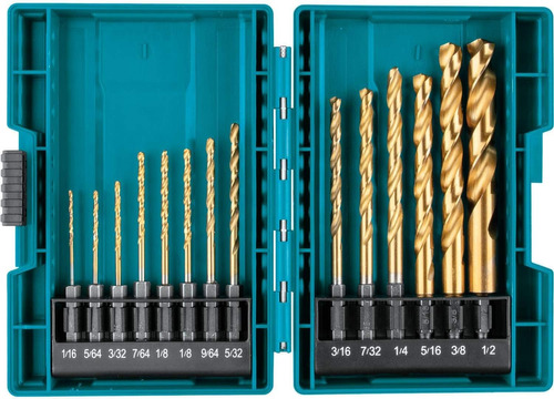 Makita B-65399 Impact Gold 14 Pc. Titanium Drill Bit Set,...