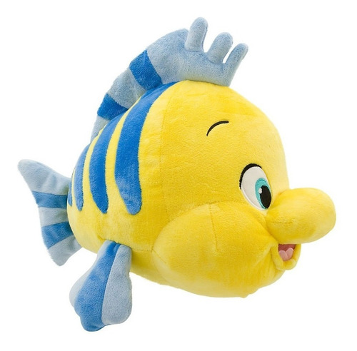 Imagen 2 de 2 de Disney Flounder 30 Cm Grande Nuevo Original La Sirenita