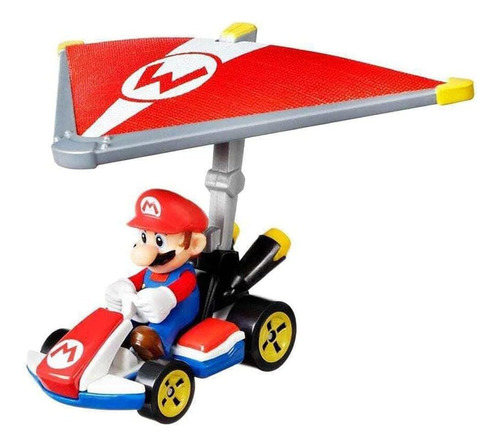 Hot Wheels Mariokart Mario Standard Kart + Super Glide