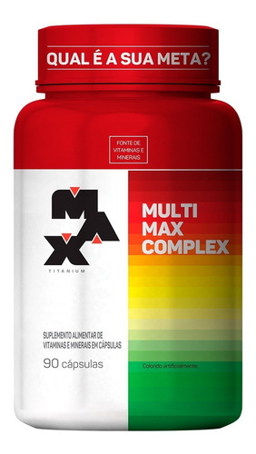 Imagem 1 de 5 de Multivitamico Multimax  90 Caps  Max Titanium Complex A-z
