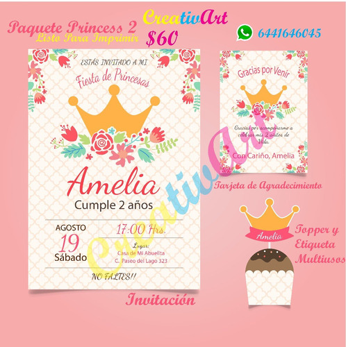 Invitaciones, Toppers, Etiquetas, Tarjetas Para Tu Fiesta