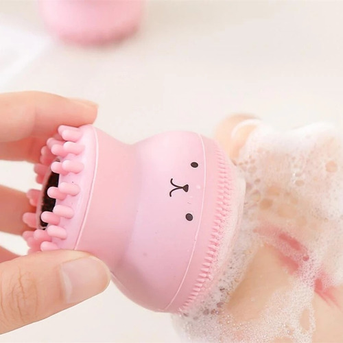 Cepillo Masajeador Facial Limpieza Exfoliación Pulpo