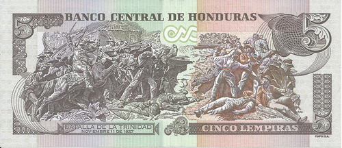 Honduras 5 Lempiras 2019