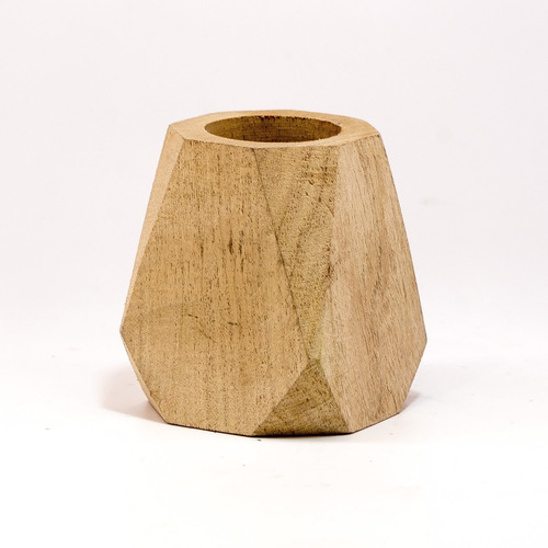 Mate Hexagonal Algarrobo Para Pintar